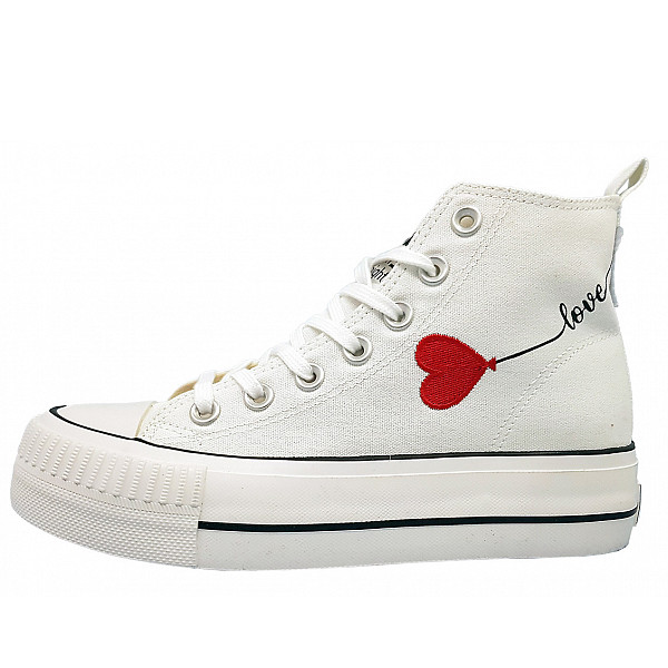 British Knights Kaya Mid Sneaker high white/ heart