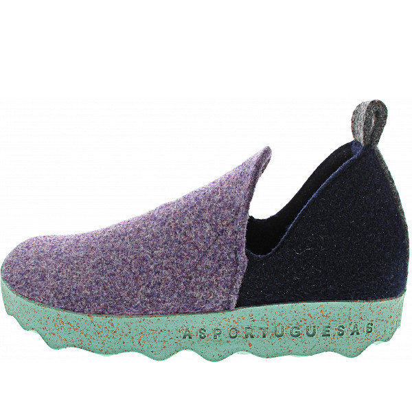 ASPORTUGUESAS City L Hausschuh purple-navy