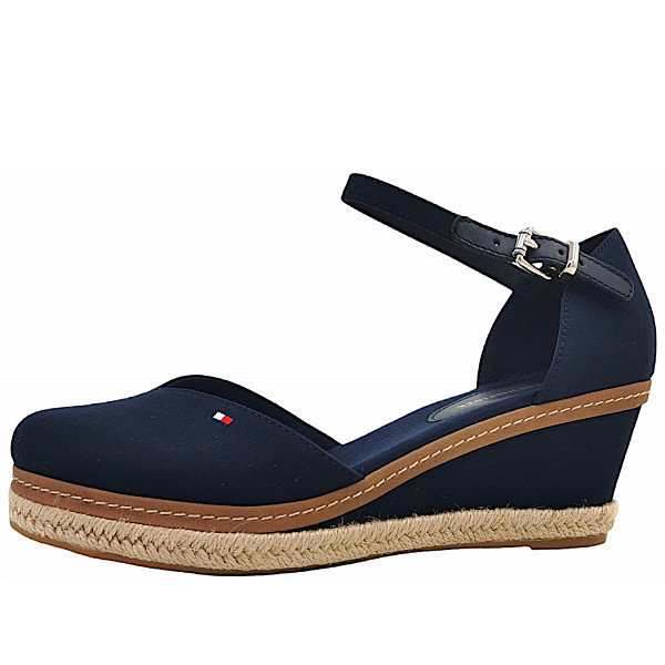 Tommy Hilfiger BASIC CLOSED TOE MID WEDG Sandalette DW6 Space Blue