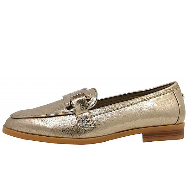 La Strada Slipper gold cracked