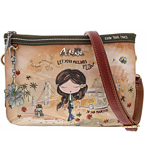 Anekke Peace & Love Tasche camel