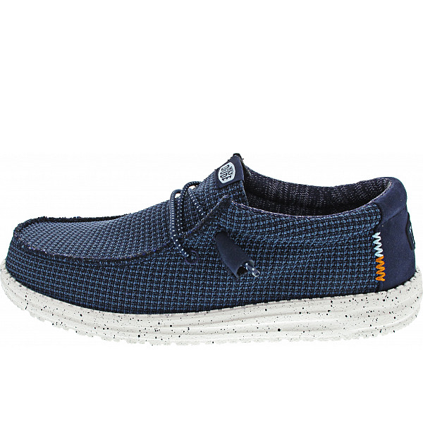 Hey Dude Wally Sport sportlicher Schnürer mesh navy