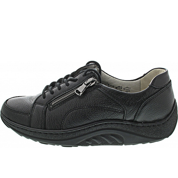 Waldläufer Helli sportlicher Schnürer schwarz