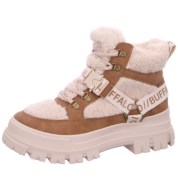 Buffalo Schnürstiefel beige