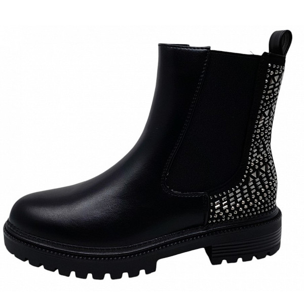 La Strada Chelsea Boot black stones