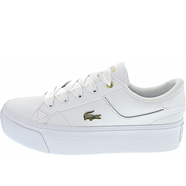 Lacoste Ziane Platform Logo Leath Sneaker low wht-gld