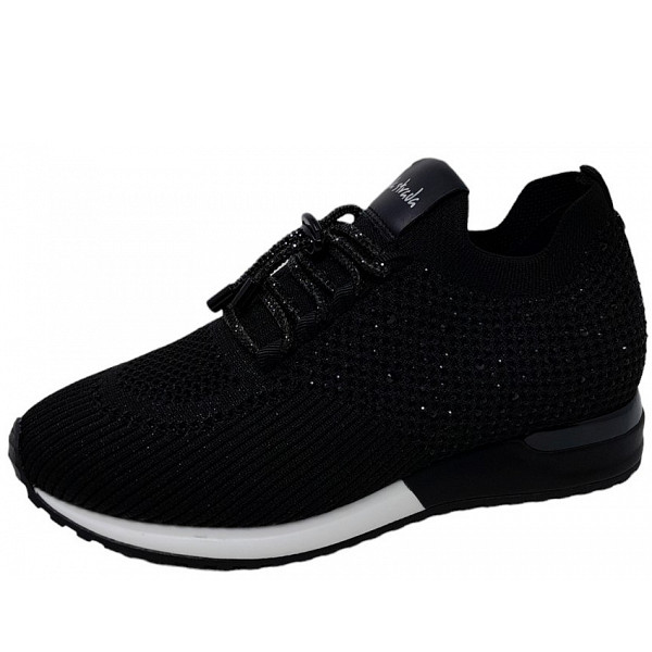 La Strada Sneaker knitted black