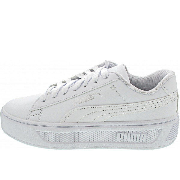 Puma Smash Platform v3 Sneaker low white-silver