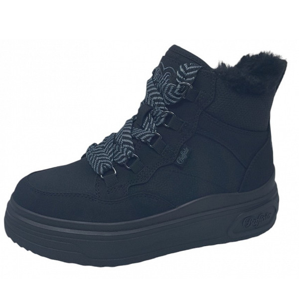 Buffalo Victra Mid Schnürstiefel black