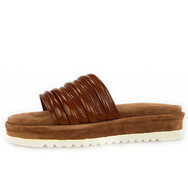 Queens Pantolette dark Tan