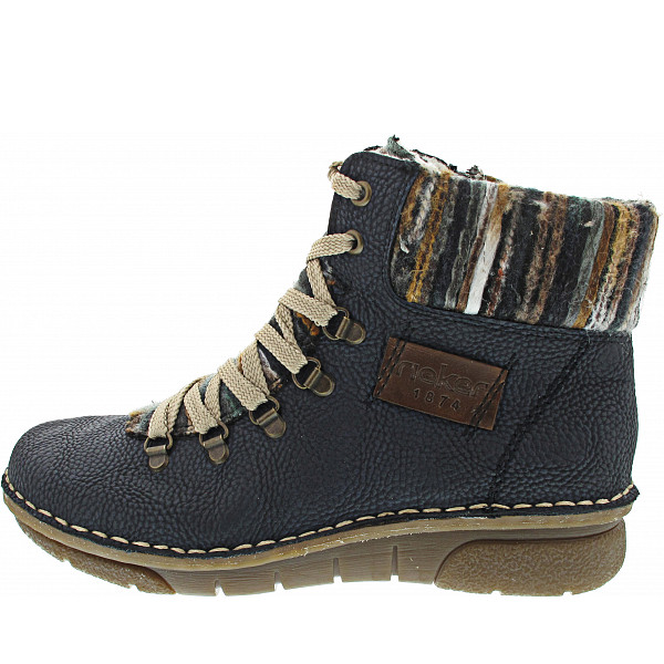 Rieker Schnürstiefel pazifik-mogano-grau