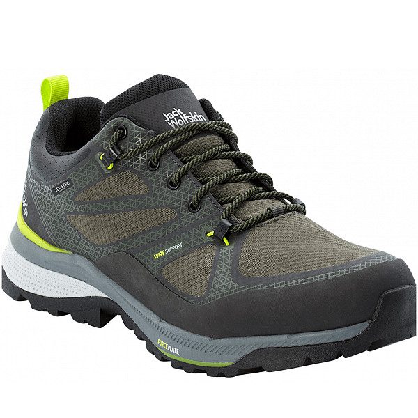 Jack Wolfskin FORCE STRIKER TEXAPORE LOW Wanderschuh lime/dark green