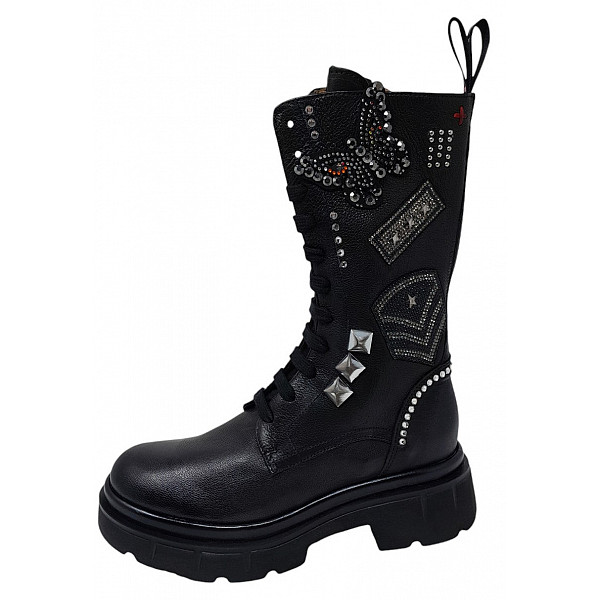 Gio+ Schaftstiefel nero militär