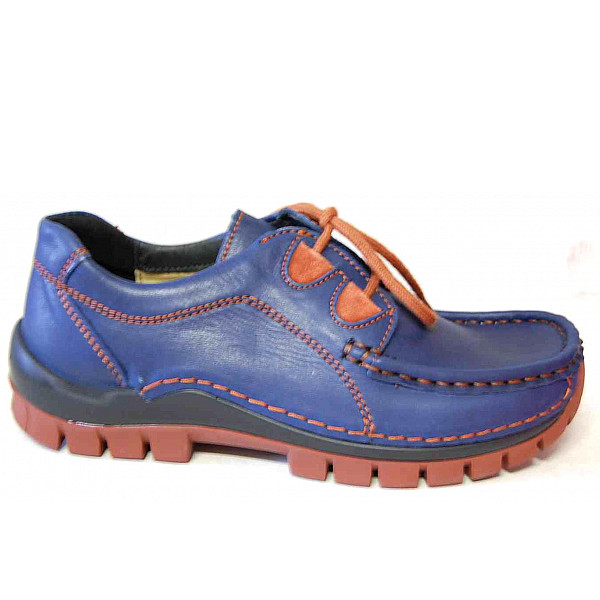 Wolky Schnürschuhe blau