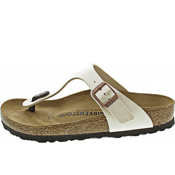 Birkenstock Gizeh Zehentrenner pearl white