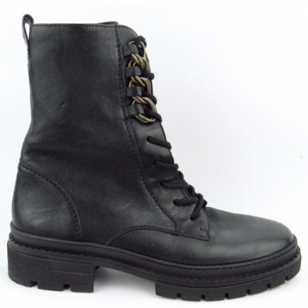 Paul Green Washed Kid Stiefelette Schwarz