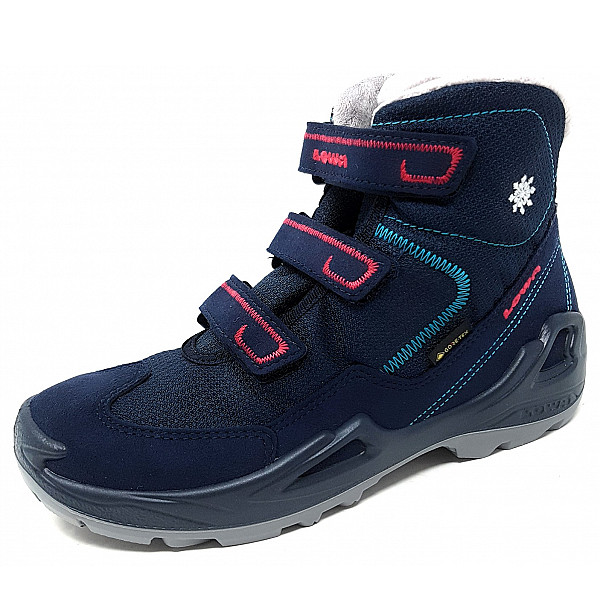 Lowa Milo GTX MID Wanderstiefel navy-magenta