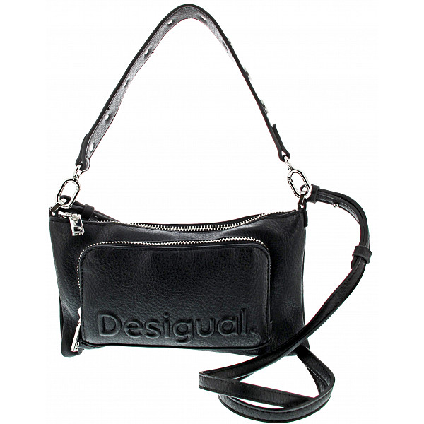 Desigual Half Logo FW24 Monica con Tasche nero