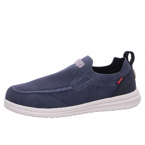 Fusion Slipper blue washed knit