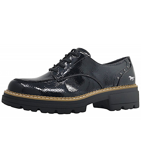 Mustang Damen Schnürhalbschuh D1 Slipper 902- Schwarz