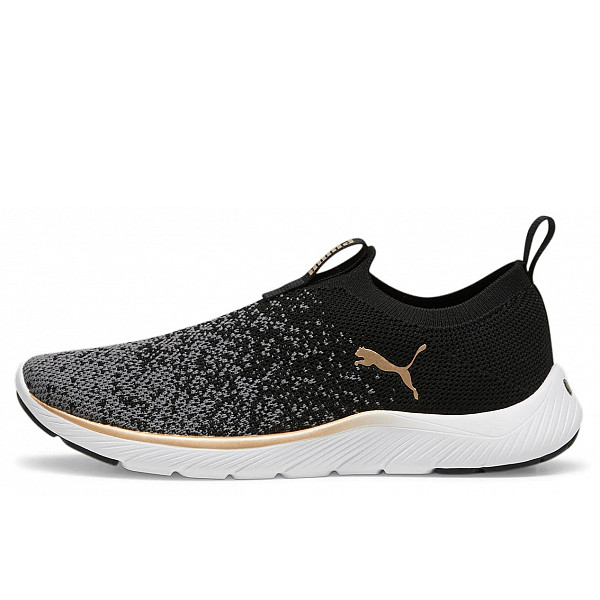 Puma Softride Remi Slip On Sneaker black gold grey