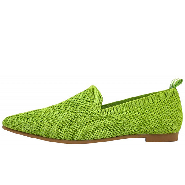 La Strada Slipper green knitted