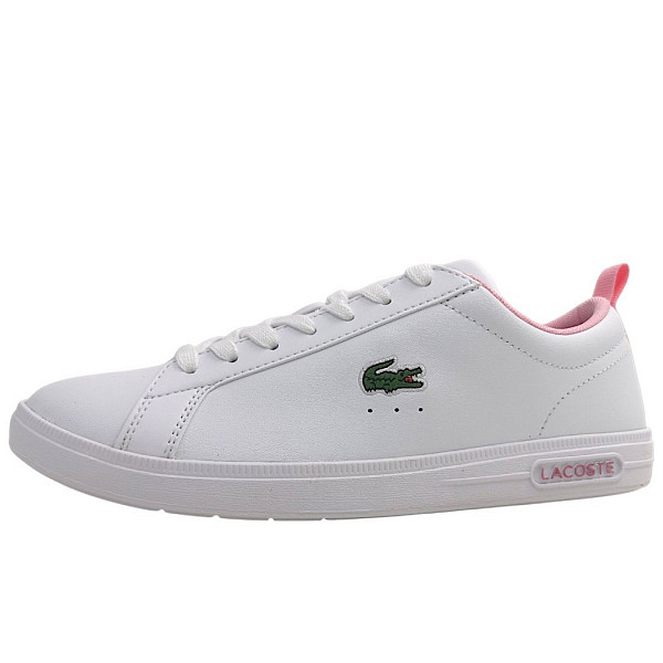 Lacoste Court Base sportlicher Schnürer white/lt. pink 1Y9
