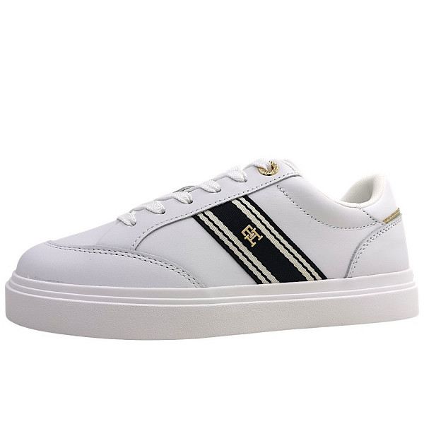 Tommy Hilfiger Cupsole Webbing sportlicher Schnürer White 100 YBS