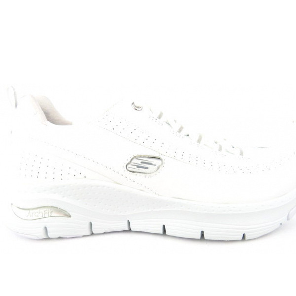 Skechers Citi Drive wihte/silber Sneaker Weiß