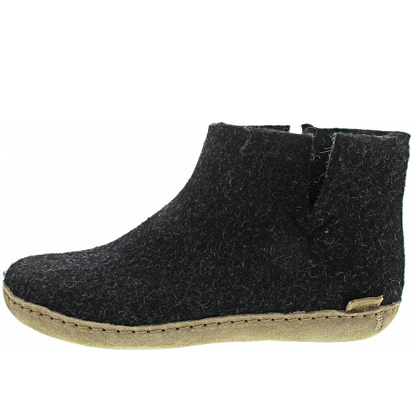 Glerups Low Boot Hausschuh charcoal