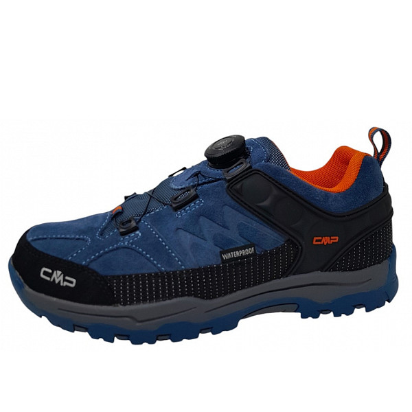 CMP Kiruna Low Fitgo WP Wanderschuh blue stone arancio