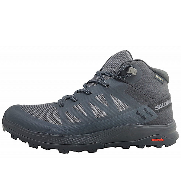 Salomon Outrise Mid GTX Wanderschuh black/phantom