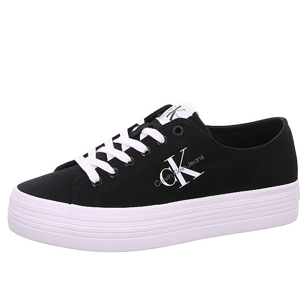 Calvin Klein Vulc Flatform Essential Leinenschuh BDS black