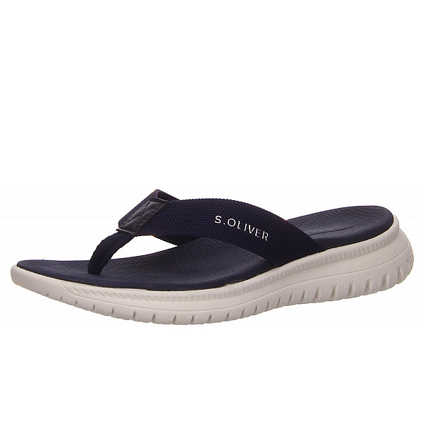 s.Oliver pantolette Zehentrenner blau