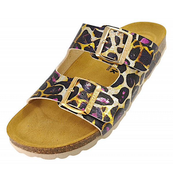 Dr. Stark Pantolette beige/lila 05
