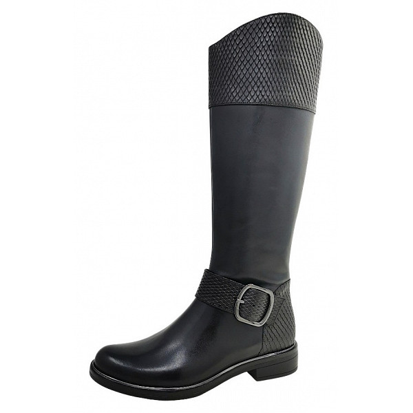 Caprice Schaftstiefel black comb 019