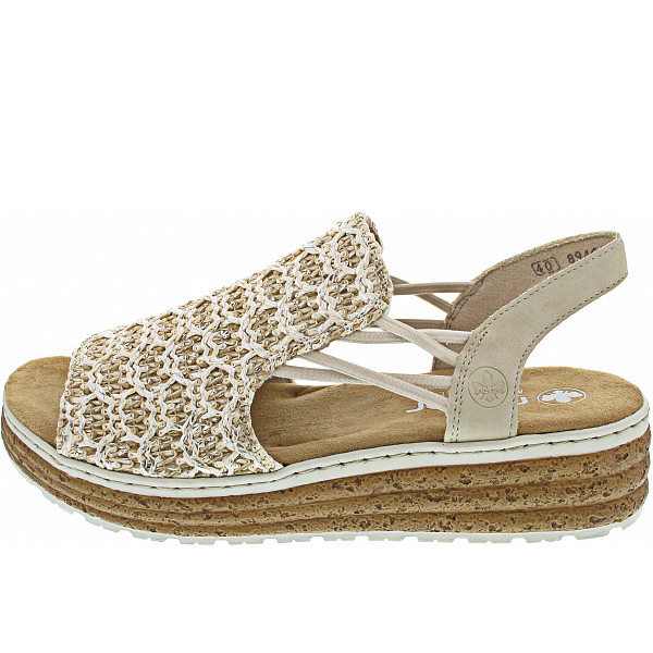 Rieker Sandale beige-silber/cliff