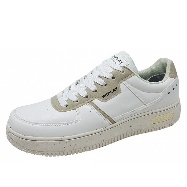 REPLAY Epic Green Project Sneaker 0061 WEISS