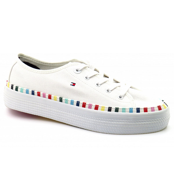 tommy hilfiger rainbow flatform sneaker