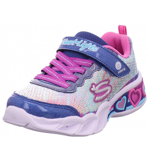 Skechers sweethaert lights-lets shine Klettschuh  blau