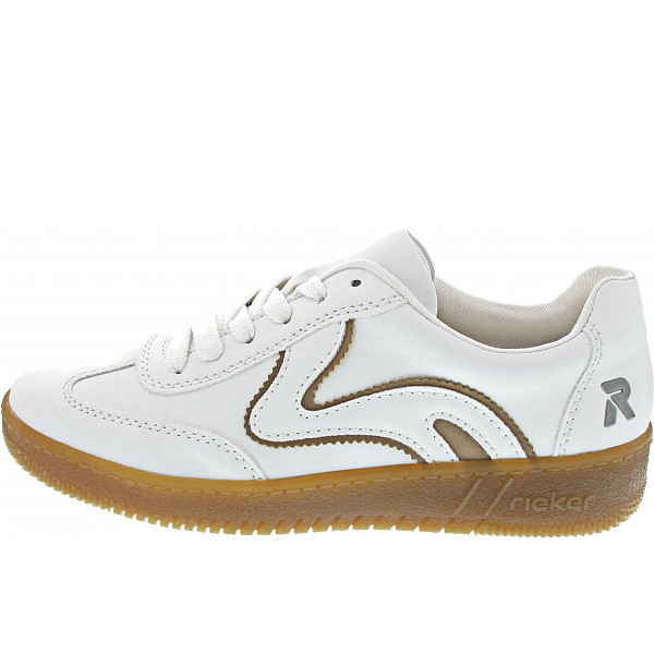 Rieker Sneaker low weiss/camel