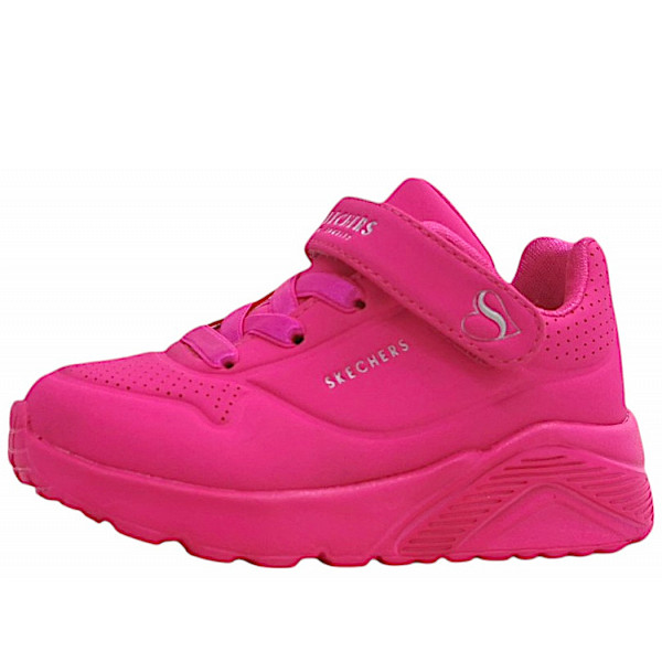 Skechers Uno Lite Klettschuh hotpink HPK