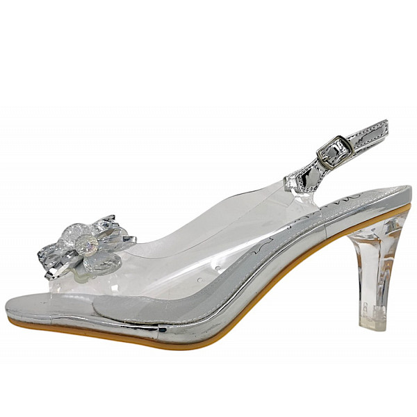 Laura Vita Mira 01 Sandalette blanc silver