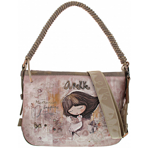 Anekke Memories Tasche beige/braun/print