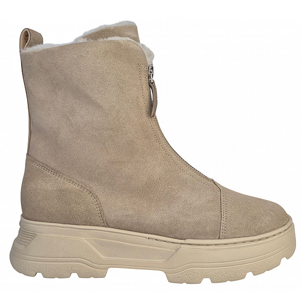 Paul Green Suede grain Stiefelette Beige