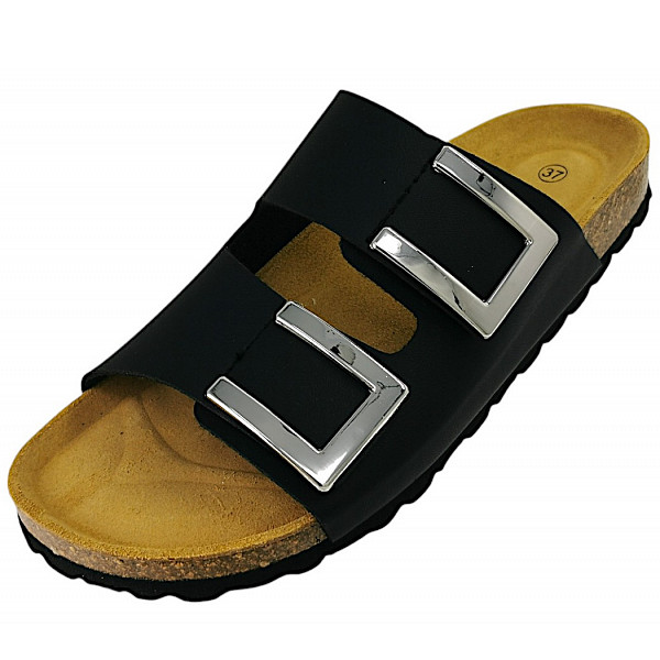 Dr. Stark Pantolette schwarz/grau 01