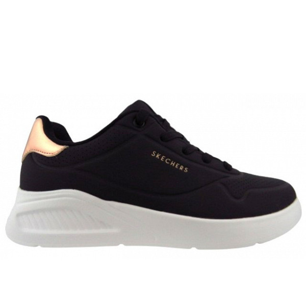 Skechers UNO LITE - SHIMMER ALONG sportlicher Schnürer BLK Schwarz