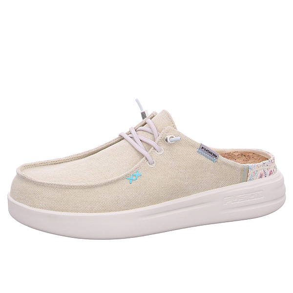 Fusion Slipper washed canvas beige