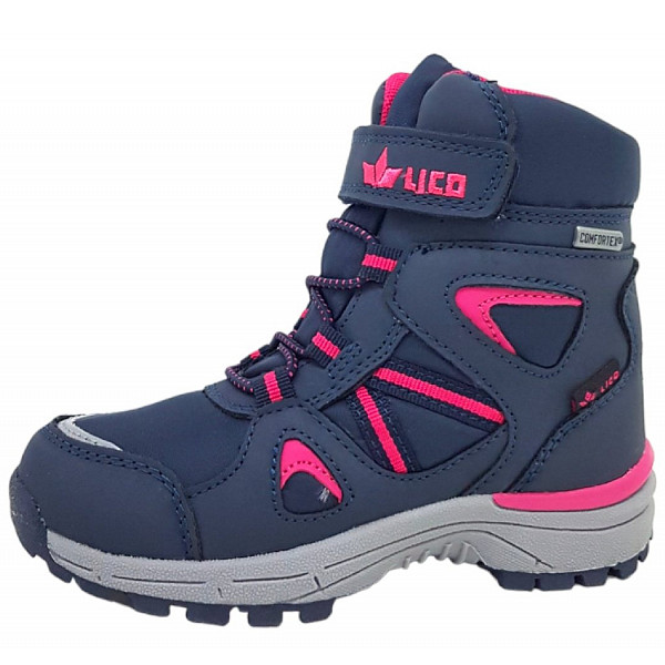 Lico Bernarda VS Stiefel marine/ pink