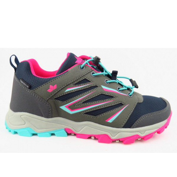 Lico Bendigo Wanderschuh grau/pink/tUErkis